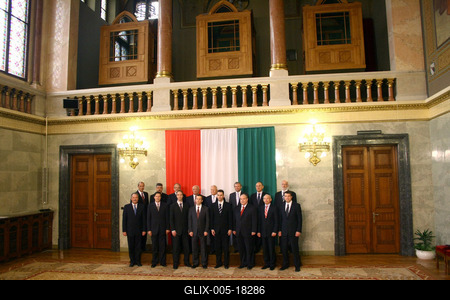 A kormány hivatalos fotózása-stock-foto