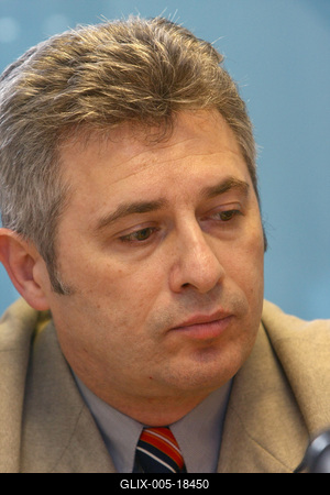 A Levegő Munkacsoport és a Nemzeti Azbesztmentesítési Program Munkacsoport sajtótájékoztatója-stock-foto