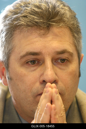 A Levegő Munkacsoport és a Nemzeti Azbesztmentesítési Program Munkacsoport sajtótájékoztatója-stock-foto