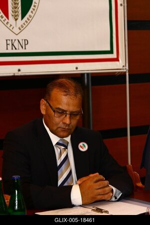 Lengyel Zoltán országgyűlési képviselő sajtótájékoztatója-stock-foto