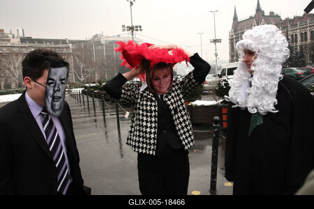 LMP performance a Kossuth téren-stock-foto