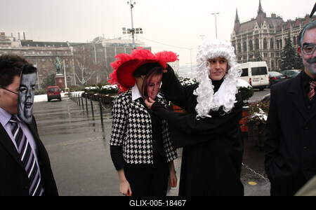 LMP performance a Kossuth téren-stock-foto