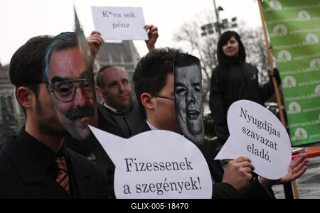 LMP performance a Kossuth téren-stock-foto