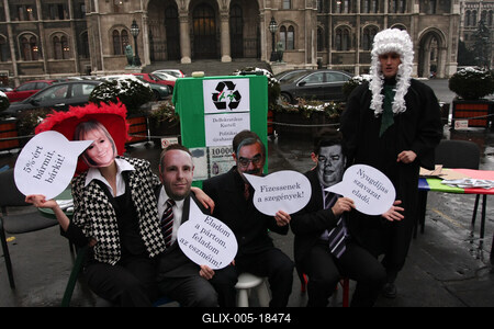 LMP performance a Kossuth téren-stock-foto