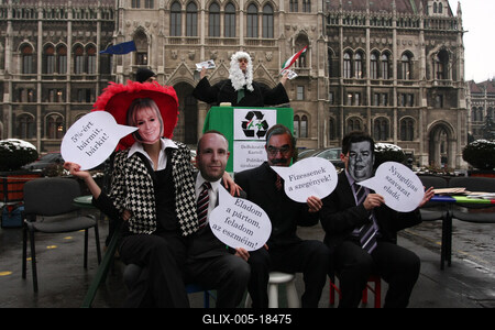 LMP performance a Kossuth téren-stock-foto