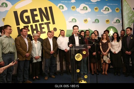 Választások éjszakája - második forduló-stock-foto