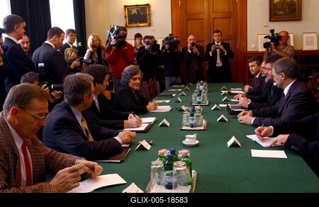 Miroslav Lajcak Budapesten-stock-foto