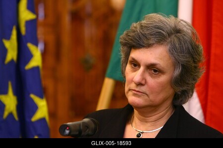 Miroslav Lajcak Budapesten-stock-foto