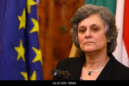 Miroslav Lajcak Budapesten-stock-foto