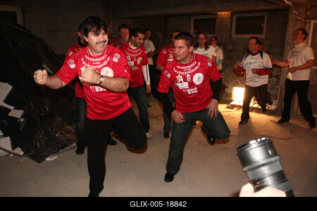 Sztárok a munkahelyi sportért-stock-foto