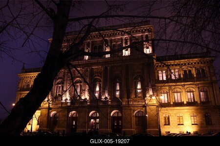 A Magyar Tudományos Akadémia (MTA) épülete-stock-foto