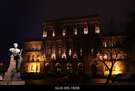 A Magyar Tudományos Akadémia (MTA) épülete-stock-foto