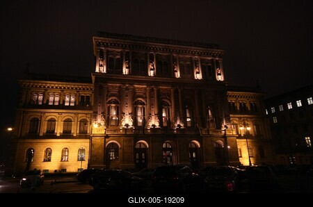 A Magyar Tudományos Akadémia (MTA) épülete-stock-foto