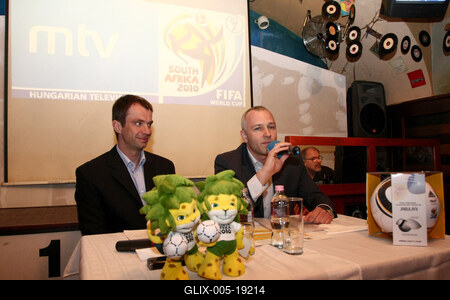 Sajtótájékoztató a Labdarúgó Világbajnokságról-stock-foto