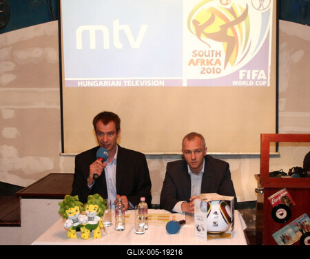 Sajtótájékoztató a Labdarúgó Világbajnokságról-stock-foto