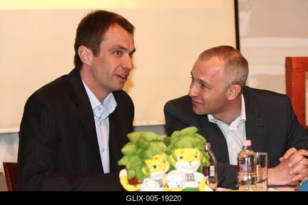 Sajtótájékoztató a Labdarúgó Világbajnokságról-stock-foto