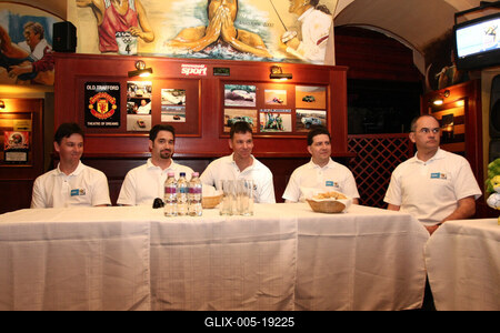 Sajtótájékoztató a Labdarúgó Világbajnokságról-stock-foto