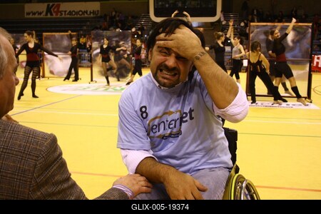 Kerekesszékes kosárlabda gála a SportMax Stadionban-stock-foto