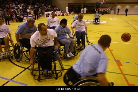 Kerekesszékes kosárlabda gála a SportMax Stadionban-stock-foto