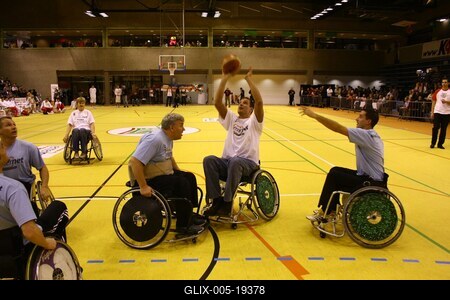 Kerekesszékes kosárlabda gála a SportMax Stadionban-stock-foto