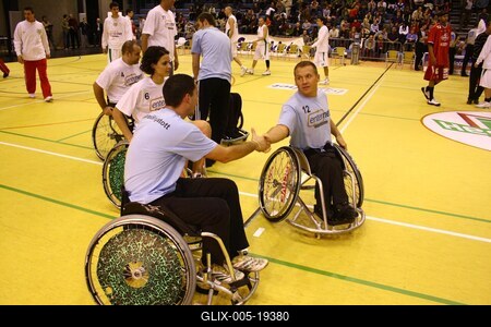 Kerekesszékes kosárlabda gála a SportMax Stadionban-stock-foto