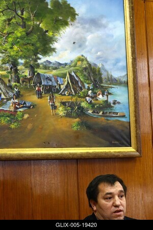 Az Országos Cigány Önkormányzat sajtótájékoztatója-stock-foto