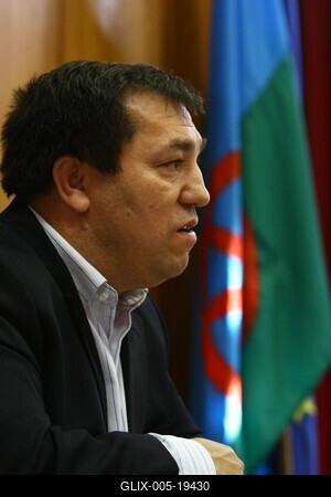 Az Országos Cigány Önkormányzat sajtótájékoztatója-stock-foto