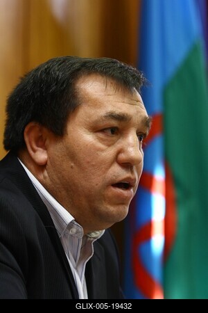 Az Országos Cigány Önkormányzat sajtótájékoztatója-stock-foto