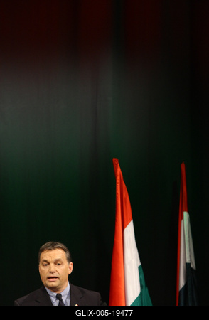 Orbán Viktor évértékelő beszéde-stock-foto