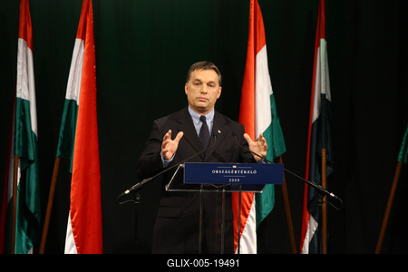 Orbán Viktor évértékelő beszéde-stock-foto