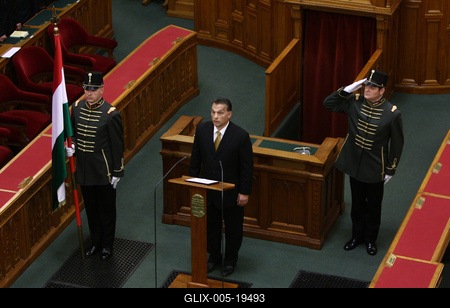 Kormányalakítás - Orbán Viktor eskütétele-stock-foto