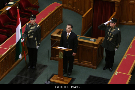 Kormányalakítás - Orbán Viktor eskütétele-stock-foto