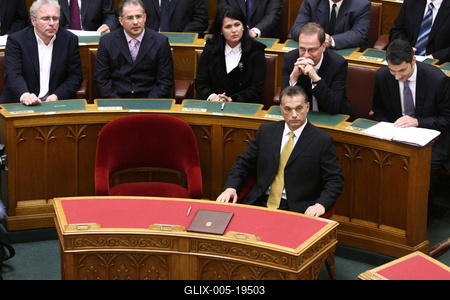 Kormányalakítás - Orbán Viktor eskütétele-stock-foto