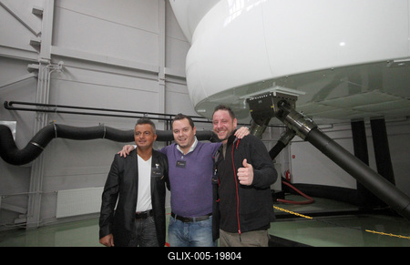 Pilótaoktatás sztárokkal-stock-foto