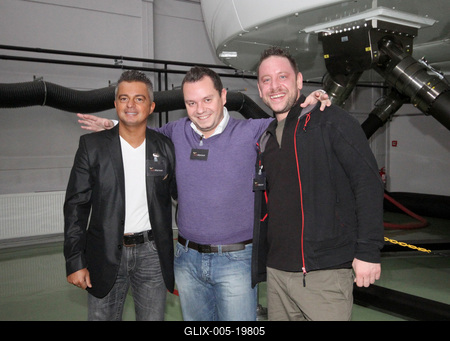 Pilótaoktatás sztárokkal-stock-foto