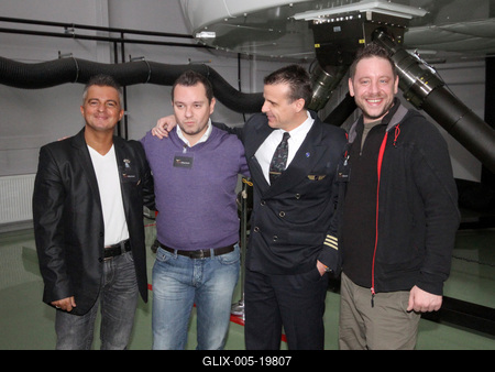 Pilótaoktatás sztárokkal-stock-foto