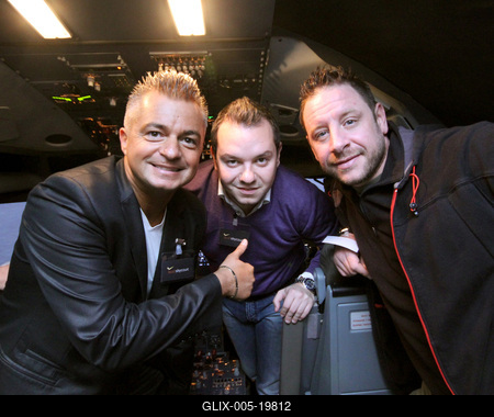 Pilótaoktatás sztárokkal-stock-foto