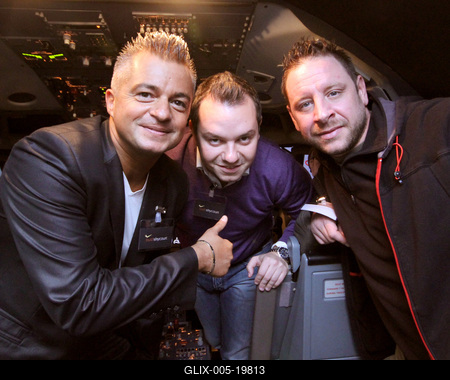 Pilótaoktatás sztárokkal-stock-foto