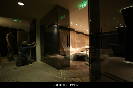 Építkezés a Rácz Fürdőnél-stock-foto