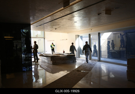 Építkezés a Rácz Fürdőnél-stock-foto