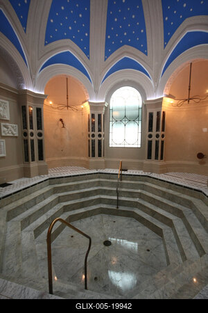 Építkezés a Rácz Fürdőnél-stock-foto