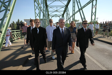 Sólyom László Révkomáromban-stock-foto