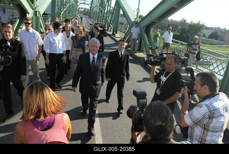 Sólyom László Révkomáromban-stock-foto