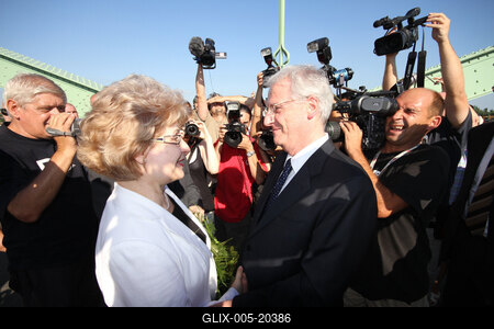 Sólyom László Révkomáromban-stock-foto