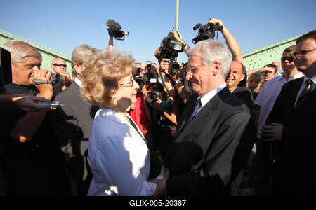 Sólyom László Révkomáromban-stock-foto