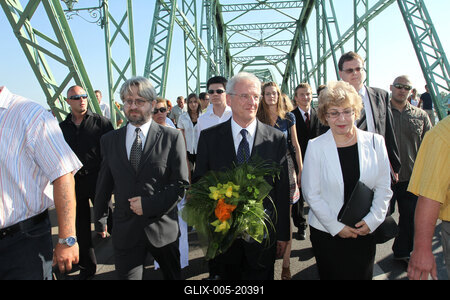 Sólyom László Révkomáromban-stock-foto