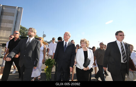 Sólyom László Révkomáromban-stock-foto