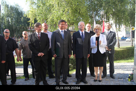 Sólyom László Révkomáromban-stock-foto