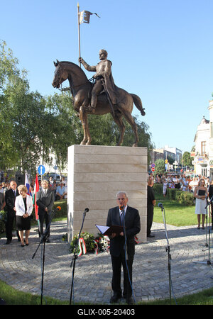 Sólyom László Révkomáromban-stock-foto
