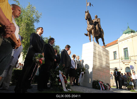 Sólyom László Révkomáromban-stock-foto